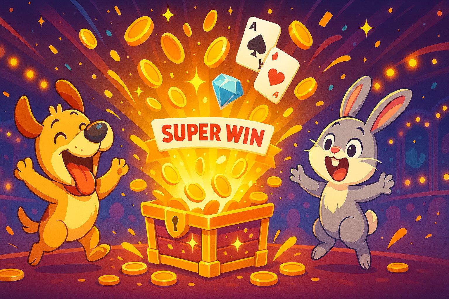 Tampilan layar permainan Plushie Frenzy dengan crane virtual dan hadiah boneka